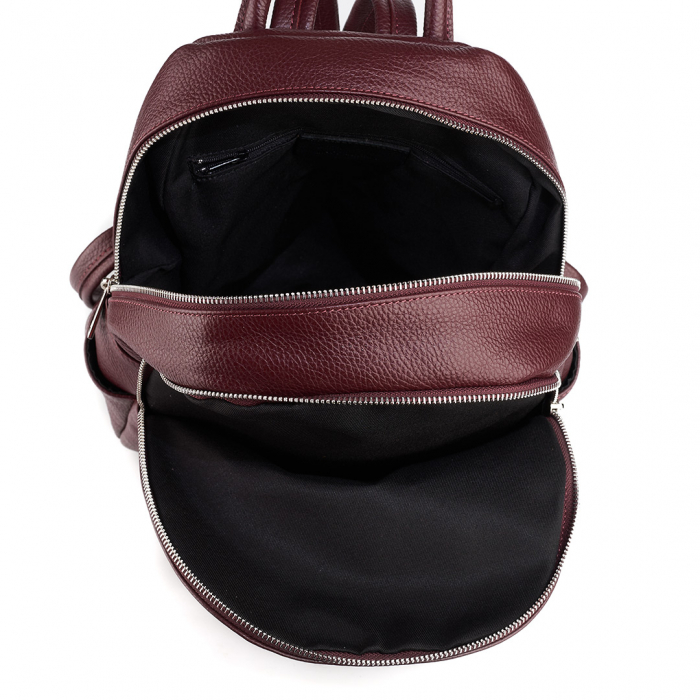 Rucsac Kallya, din piele naturală bordeaux 8162 [4]