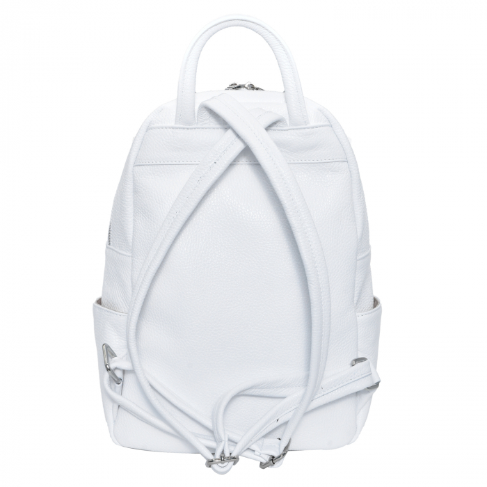 Rucsac Kallya, din piele naturală alb 8162 [3]