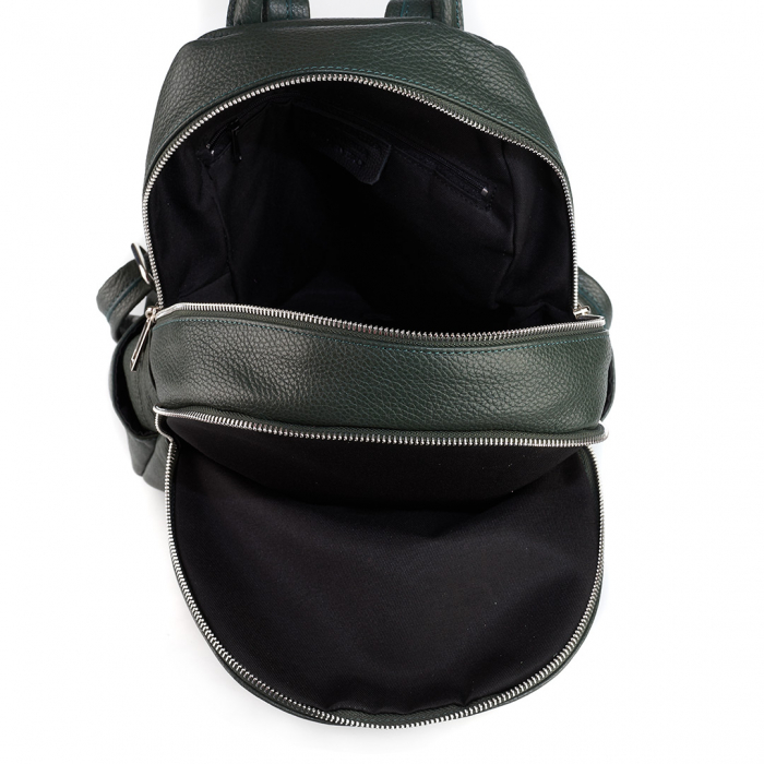 Rucsac Kallya, din piele naturală verde inchis 8162 [4]