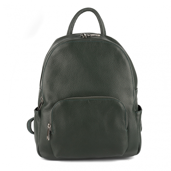 Rucsac Kallya, din piele naturală verde inchis 8162 [2]