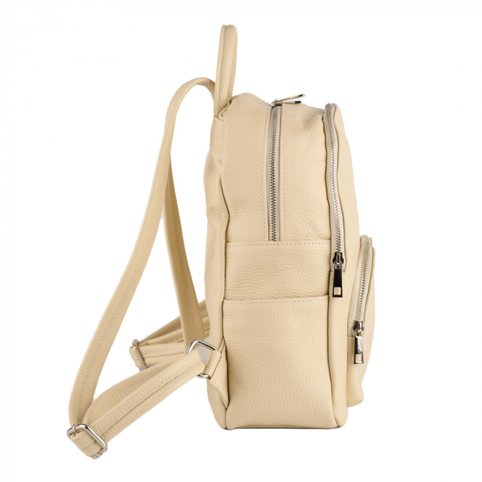 Rucsac Kallya, din piele naturală crem 8162 [4]