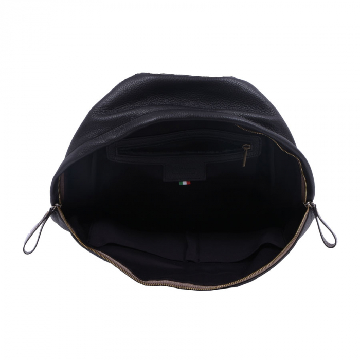 Rucsac Karen, negru din piele naturală 8068 [3]