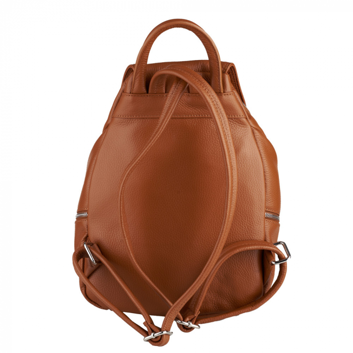 Rucsac Karmela, din piele naturală coniac 8193 [3]