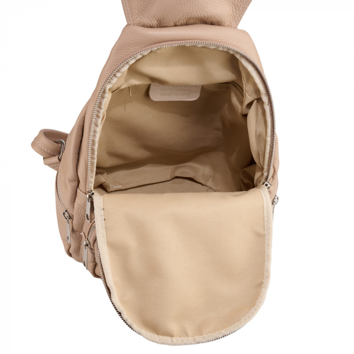 Rucsac Karmela, din piele naturală nude 8193 [5]
