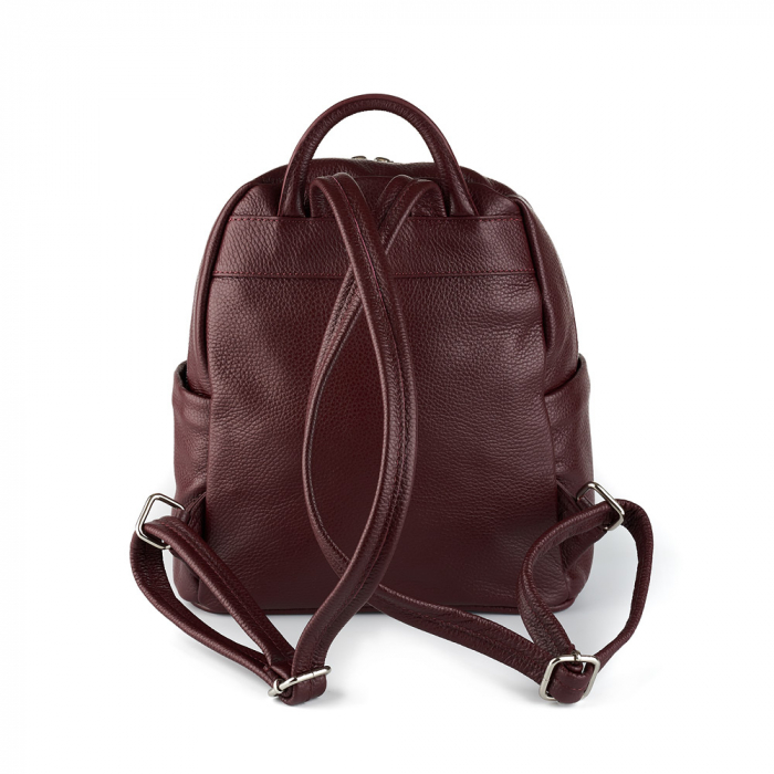 Rucsac Kelly, din piele naturală bordo, 8092 [3]