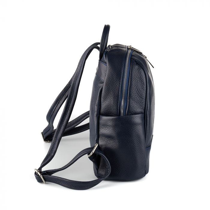 Rucsac Kelly, din piele naturală bleumarin, 8092 [4]