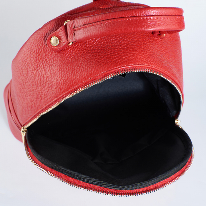 Rucsac Kimmy, din piele naturală rosu, 8100 [4]