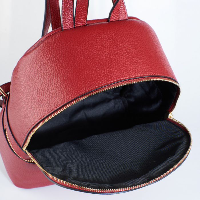 Rucsac Dalia , din piele naturală rosu, 8101 [4]