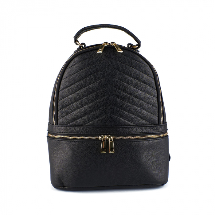Rucsac Kimmy, din piele naturală negru, 8100 [2]