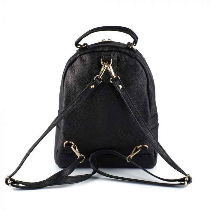 Rucsac Kimmy, din piele naturală negru, 8100 [3]