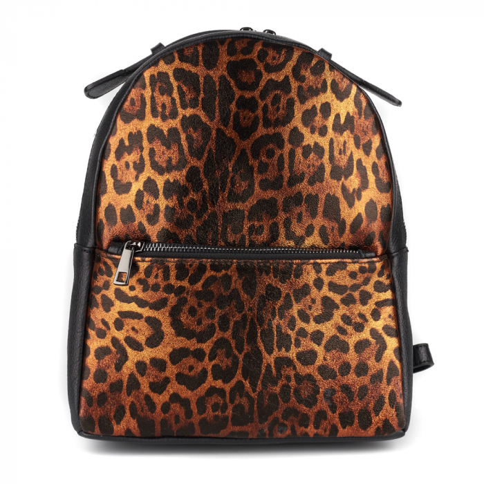 Rucsac Kriss Wild, animal print din piele naturală 8178 [2]