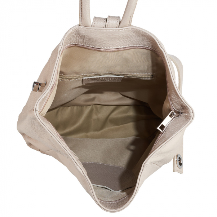 Rucsac Lety, din piele naturală taupe deschis, 8186 [4]