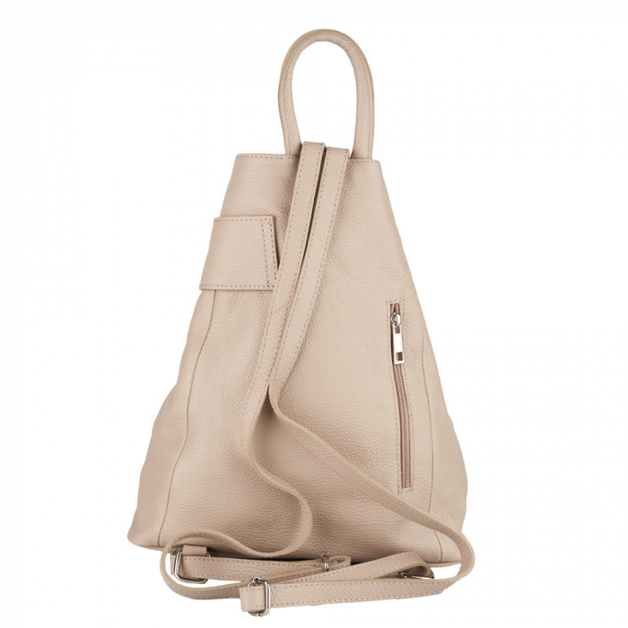 Rucsac Lety, din piele naturală taupe deschis, 8186 [3]