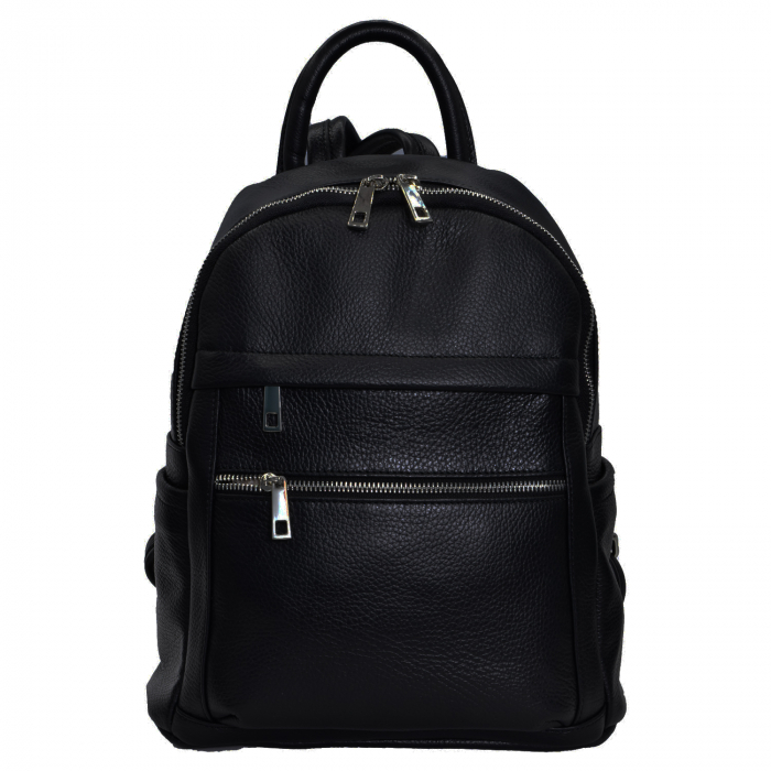 Rucsac Mabel, din piele naturală negru 8159 [2]