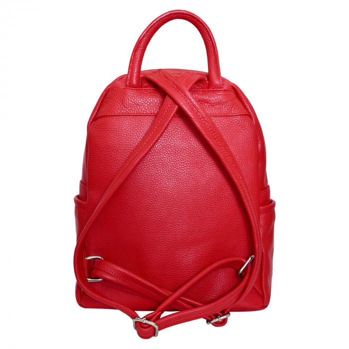Rucsac Mabel, din piele naturală rosu 8159 [3]