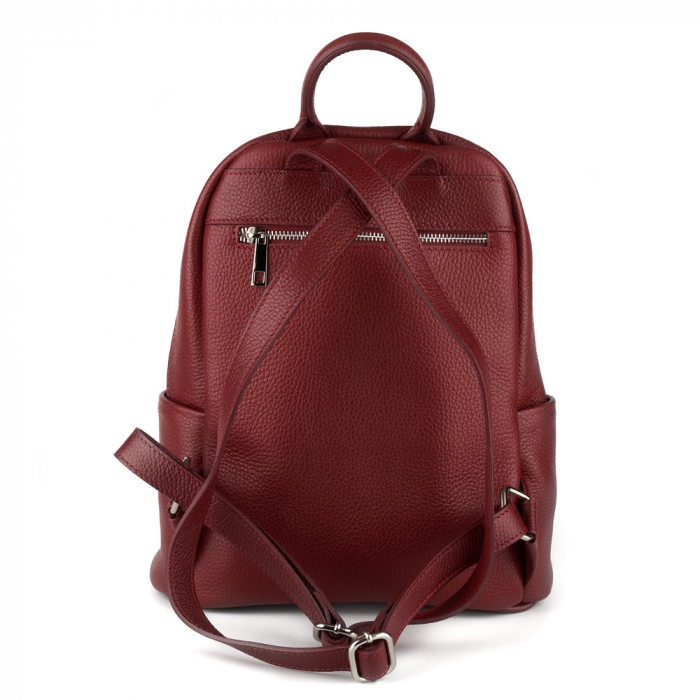 Rucsac Maysa, din piele naturală rosu inchis, 8179 [3]