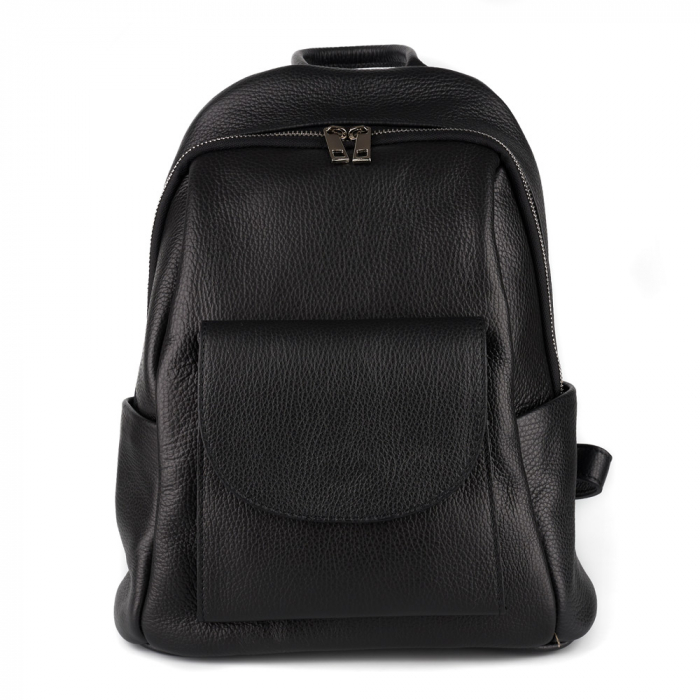 Rucsac Maysa, din piele naturală neagra, 8179 [2]