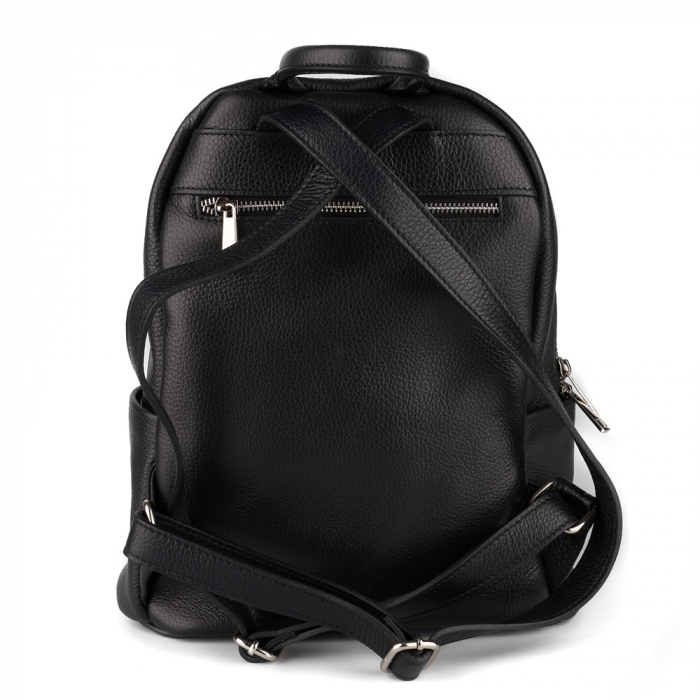 Rucsac Maysa, din piele naturală neagra, 8179 [3]