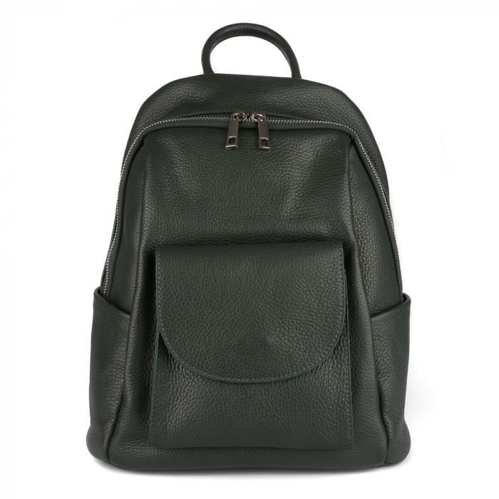Rucsac Maysa, din piele naturală verde inchis, 8179 [2]