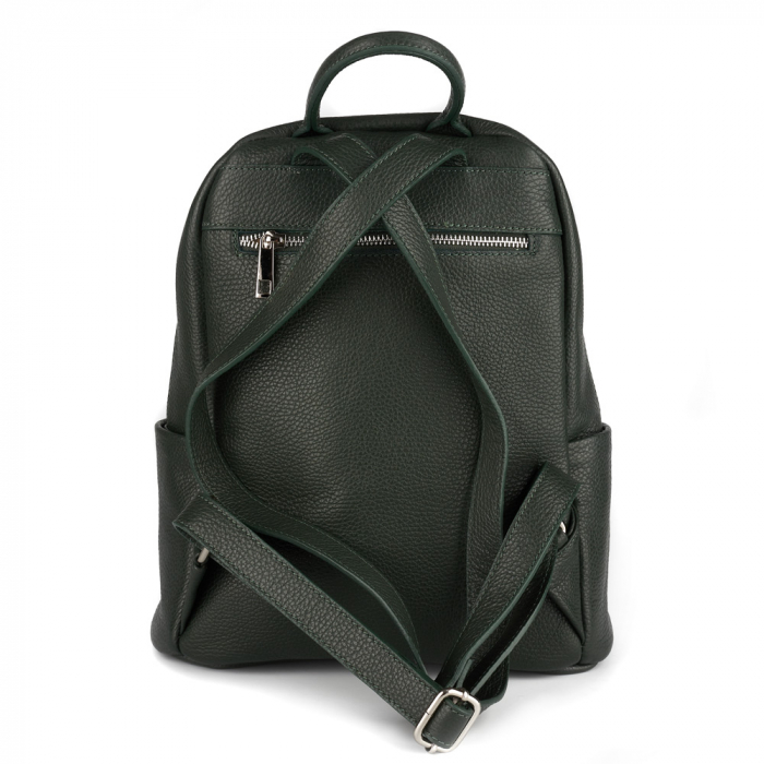Rucsac Maysa, din piele naturală verde inchis, 8179 [3]