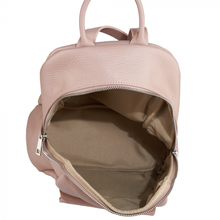 Rucsac Maysa, din piele naturală roz, 8179 [4]