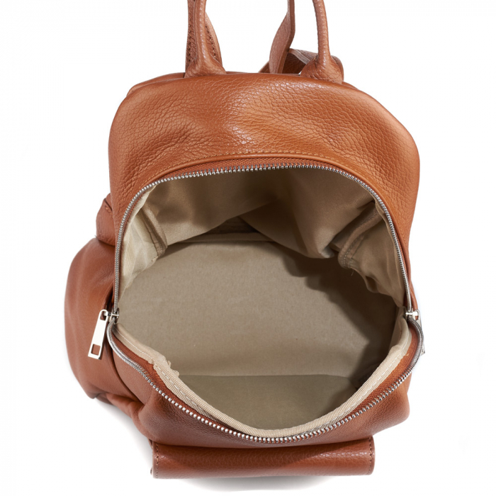 Rucsac Maysa, din piele naturală coniac, 8179 [4]