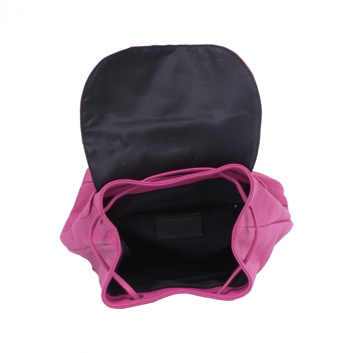 Rucsac Sidney, din piele naturală roz bombon, 8079 [3]