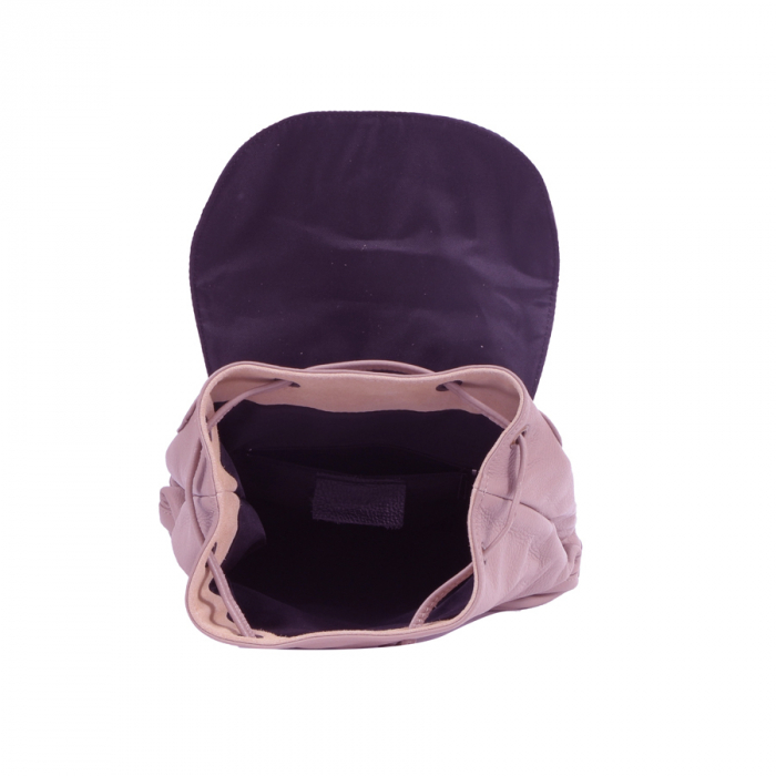 Rucsac Sidney, din piele naturală roz deschis, 8079 [3]