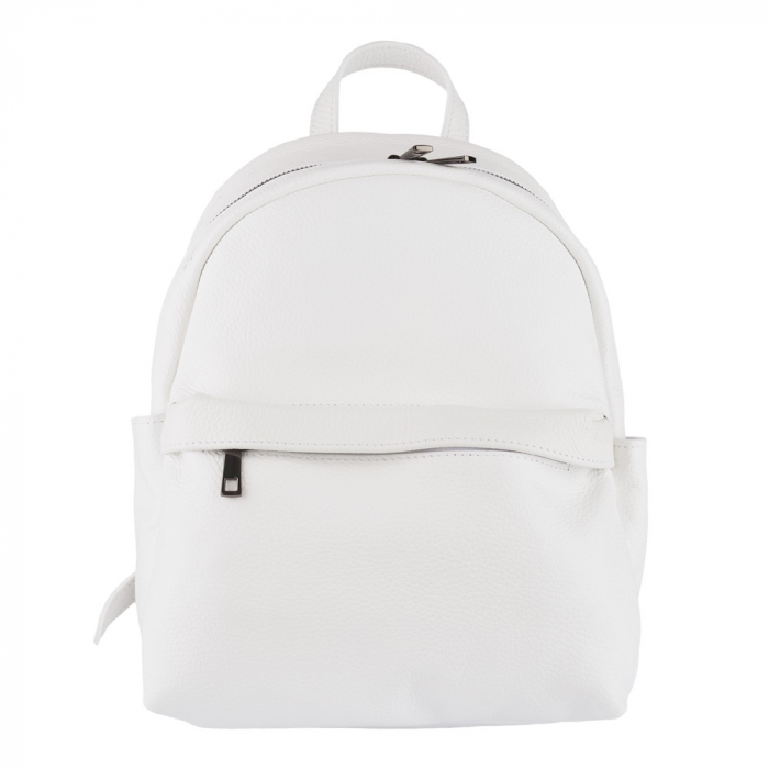 Rucsac Talida, din piele naturală alb, 8111 [2]