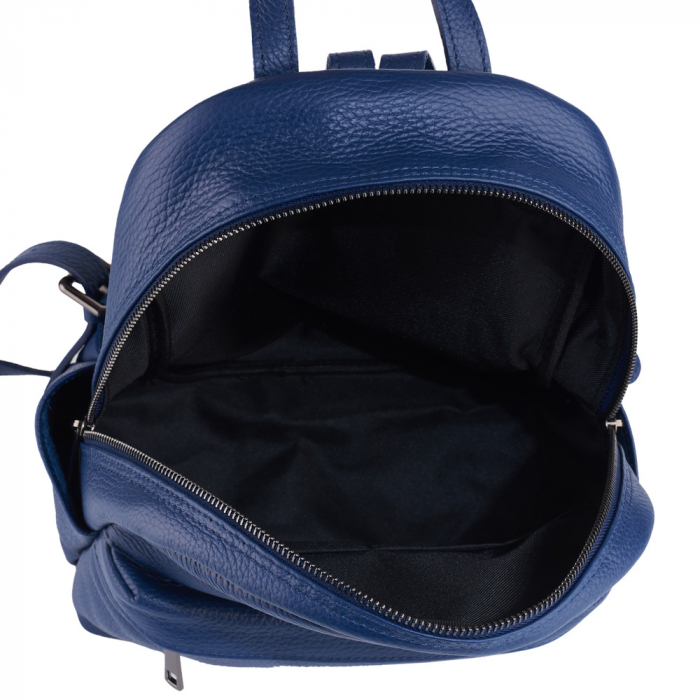 Rucsac Talida, din piele naturală bleumarin, 8111 [4]