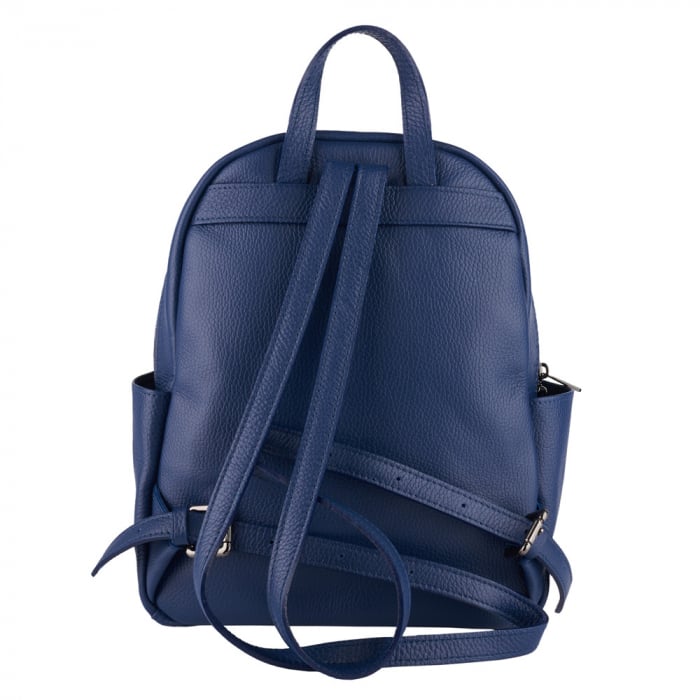 Rucsac Talida, din piele naturală bleumarin, 8111 [3]