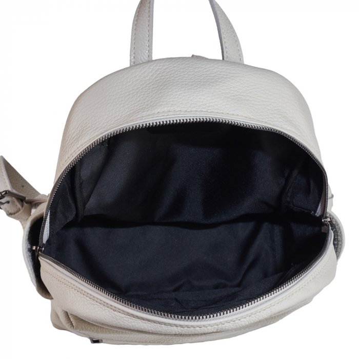 Rucsac Talida, din piele naturală gris, 8111 [4]