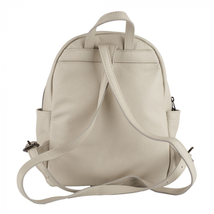 Rucsac Talida, din piele naturală gris, 8111 [3]