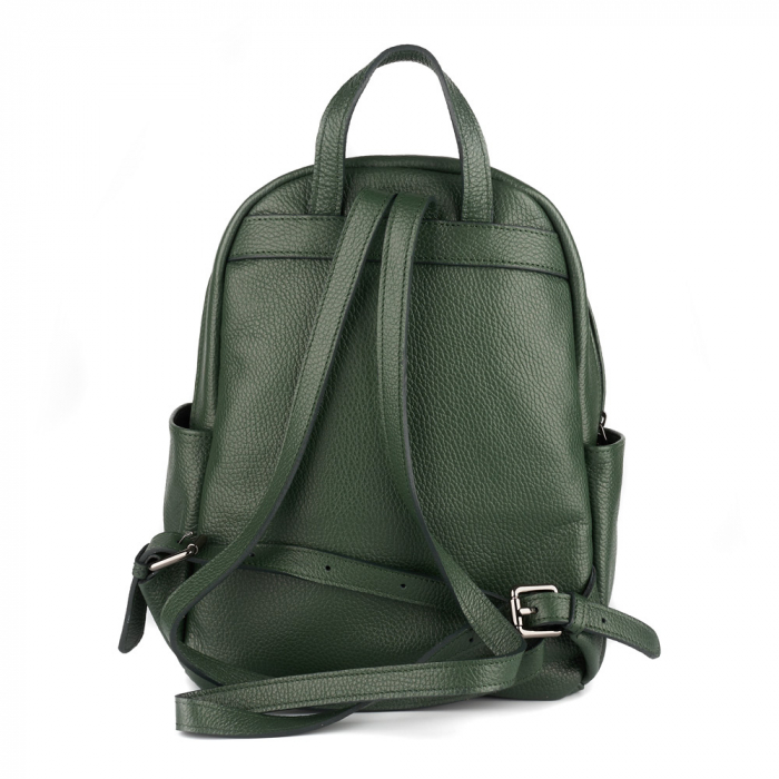Rucsac Talida, din piele naturală verde inchis, 8111 [3]