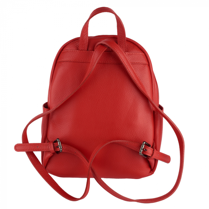 Rucsac Talida, din piele100% naturală rosu, 8111 [3]