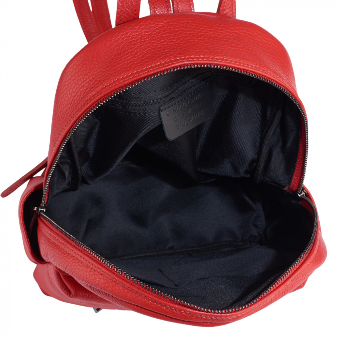 Rucsac Talida, din piele100% naturală rosu, 8111 [4]