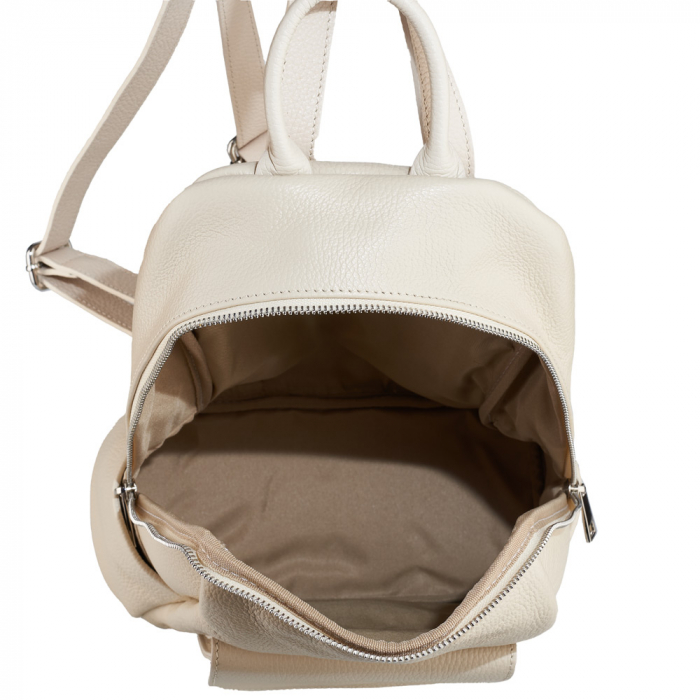 Rucsac Maysa, din piele naturală crem, 8179 [4]