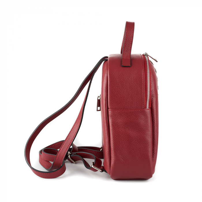 Rucsac Tamara, din piele naturală rosu, 8102 [3]
