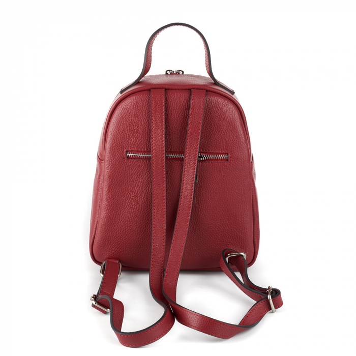 Rucsac Tamara, din piele naturală rosu, 8102 [4]