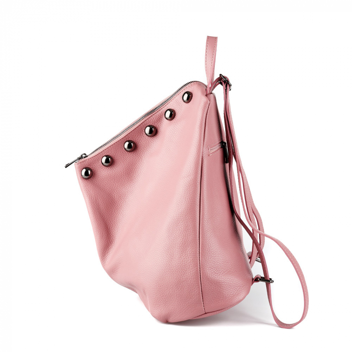 Rucsac Aniela, din piele naturală roz, 8108 [3]