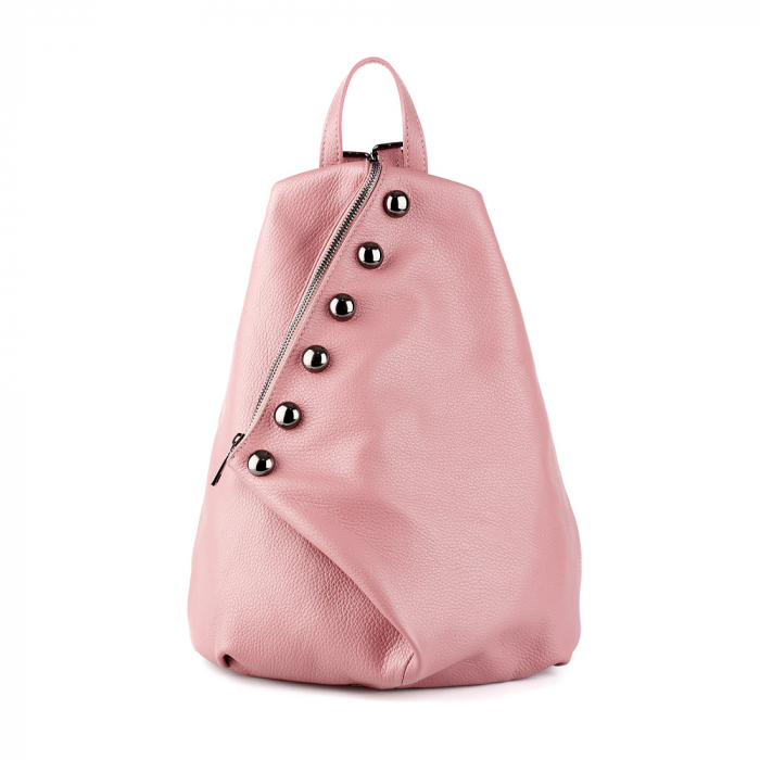 Rucsac Aniela, din piele naturală roz, 8108 [2]