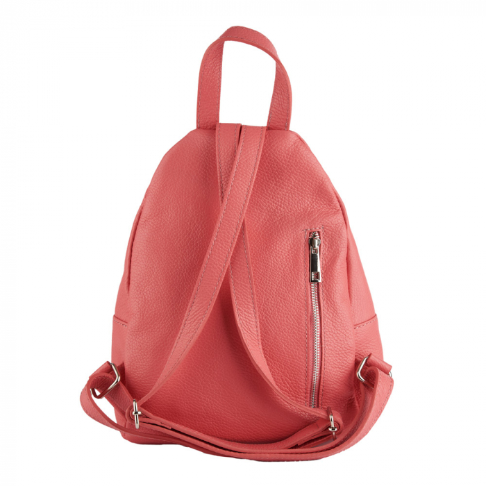 Rucsac Tessa,din piele naturala corai,8209 [4]