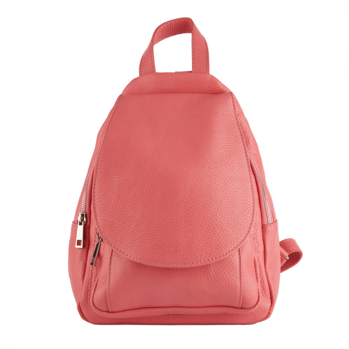 Rucsac Tessa,din piele naturala corai,8209 [2]