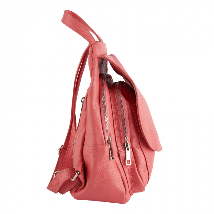 Rucsac Tessa,din piele naturala corai,8209 [3]