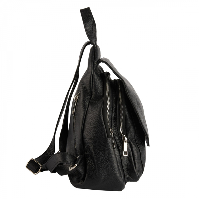 Rucsac Tessa,din piele naturala negru,8209 [3]