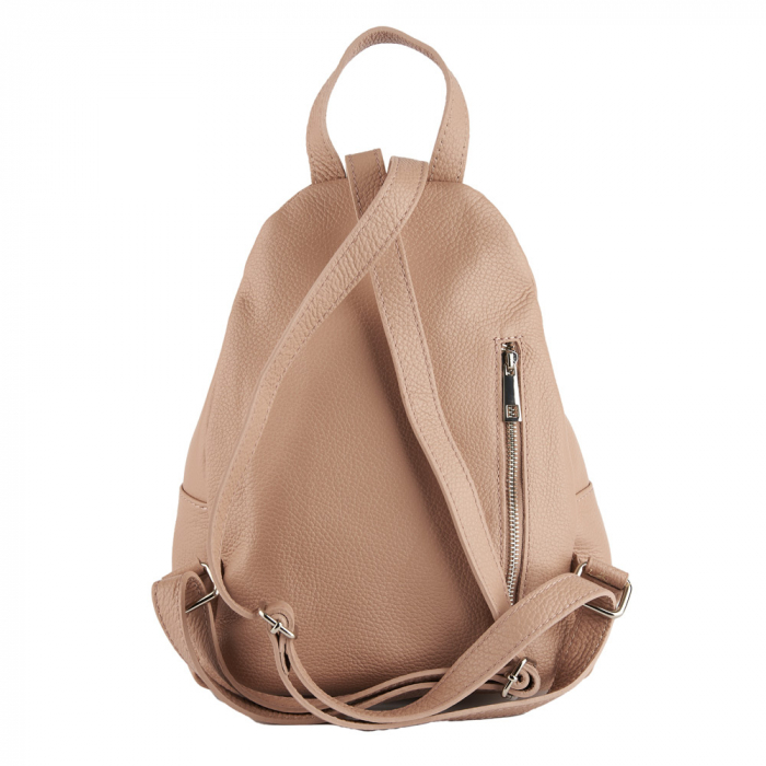 Rucsac Tessa,din piele naturala roz cipria,8209 [4]