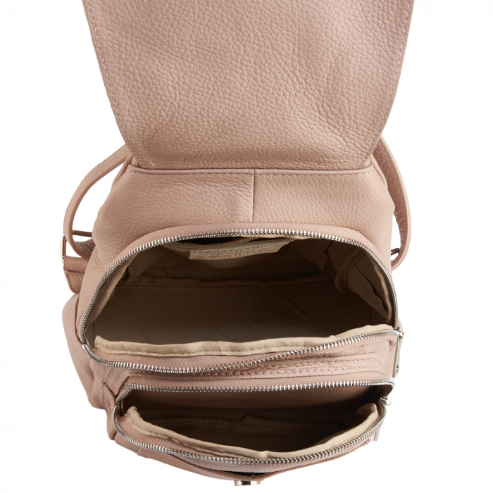 Rucsac Tessa,din piele naturala roz cipria,8209 [6]