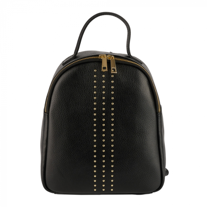 Rucsac negru din piele naturala de calitate superioara 8219 [2]