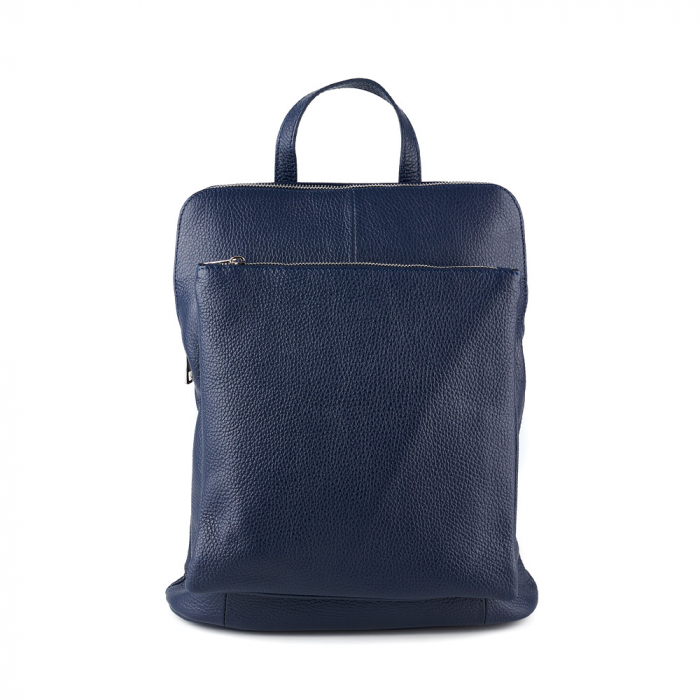 Rucsac bleumarin din piele cu bicompartimentat 8015 [2]