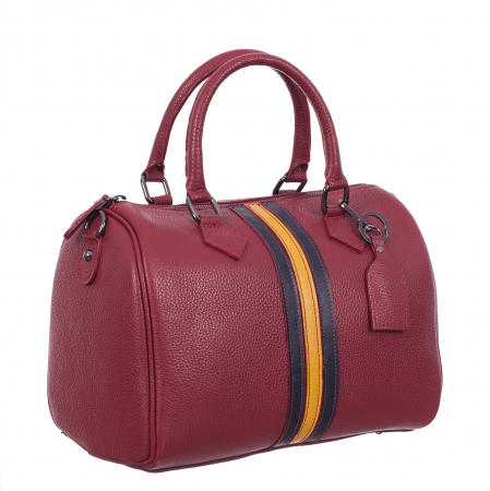 Geantă din piele naturală roșie 8029 [0]